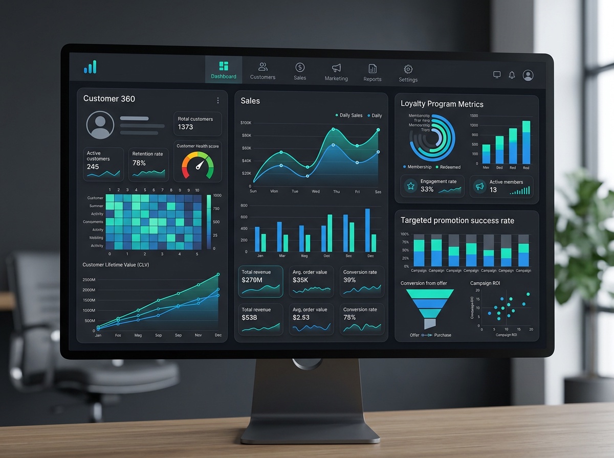 Customer 360 Dashboard Interface